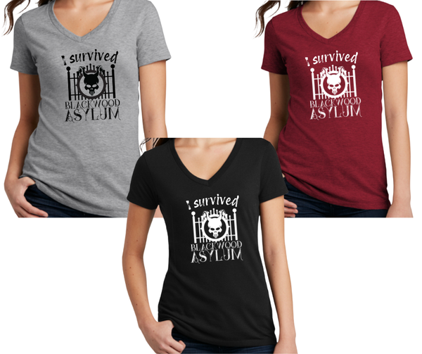 "I Survived Blackwood Asylum" Tee