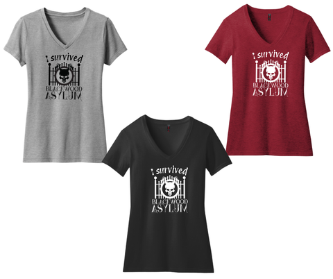 "I Survived Blackwood Asylum" Tee