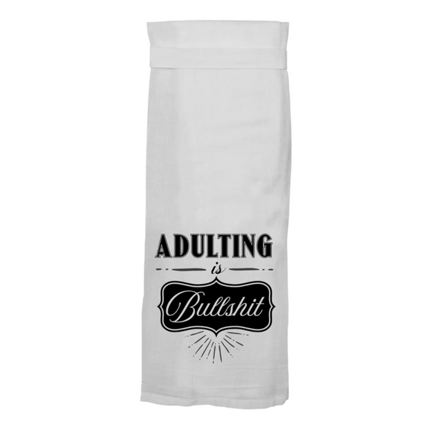 "Adulting is Bullshit" Kitchen Towel