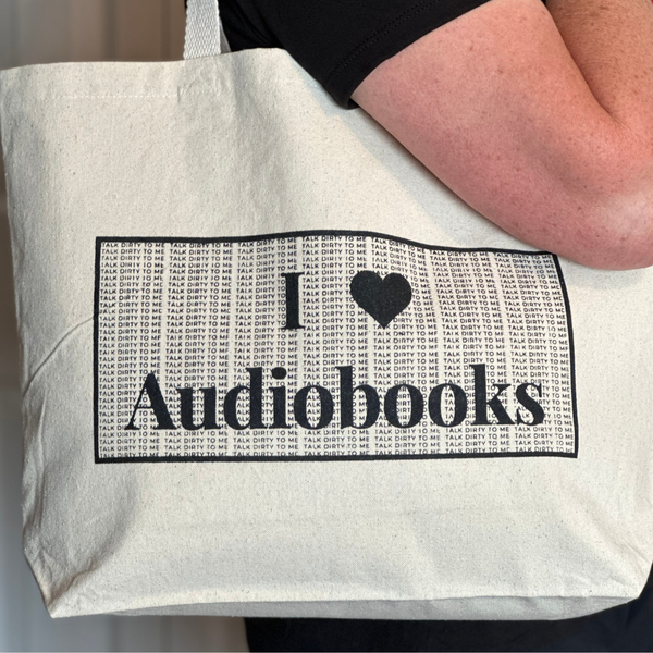 I Love Audiobooks Canvas Tote