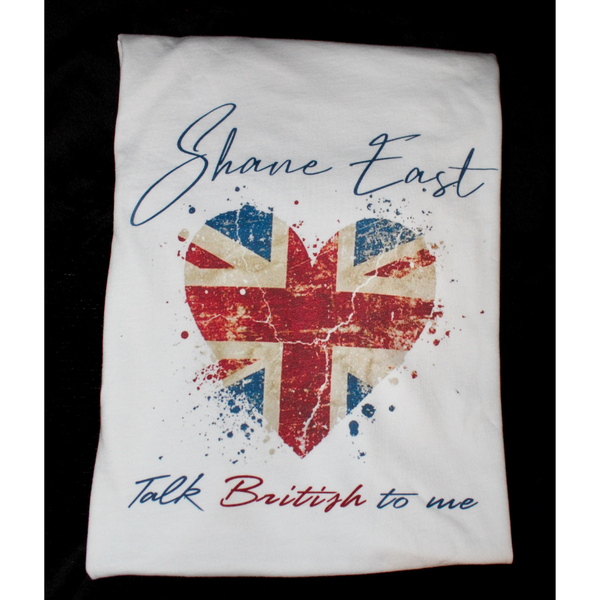 Shane East Heart/Talk British to Me Logo Long Sleeve Shirt