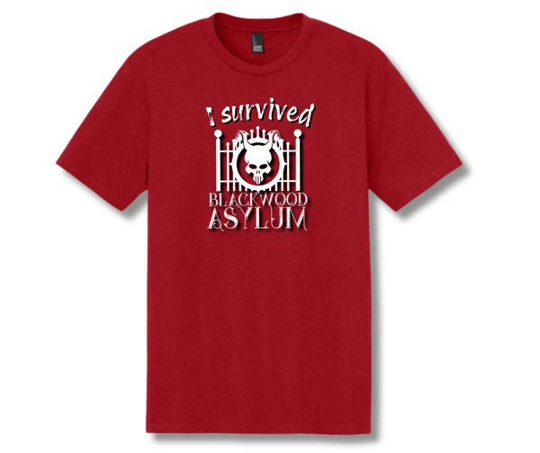 "I Survived Blackwood Asylum" Tee