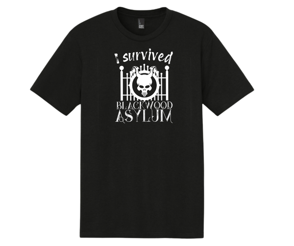 "I Survived Blackwood Asylum" Tee