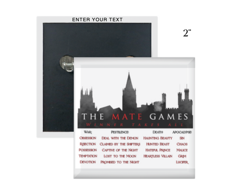 Mate Games Logo Square Button Pin