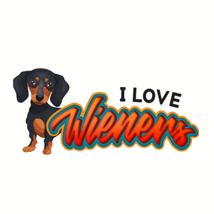 "I Love Wieners" Sticker