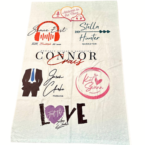 Beach Towel with All 6 Narrator Logos