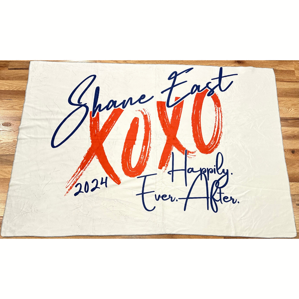 SHANE EAST Throw Blanket with New XOXO/HEA Logo