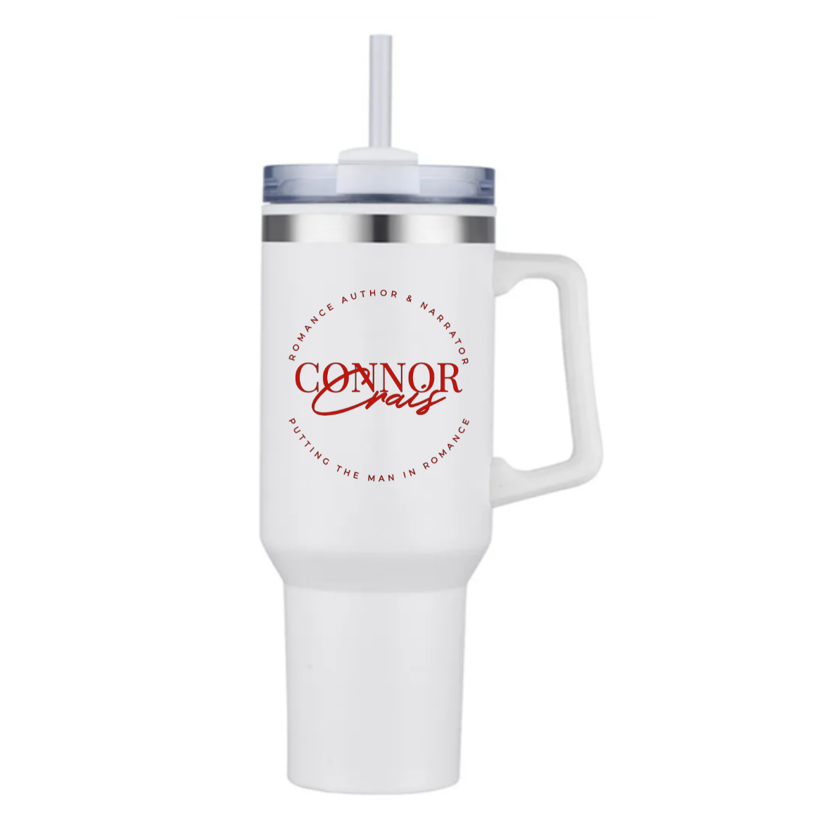 Connor Crais 40 oz. Stainless Steel Travel Mug with Straw