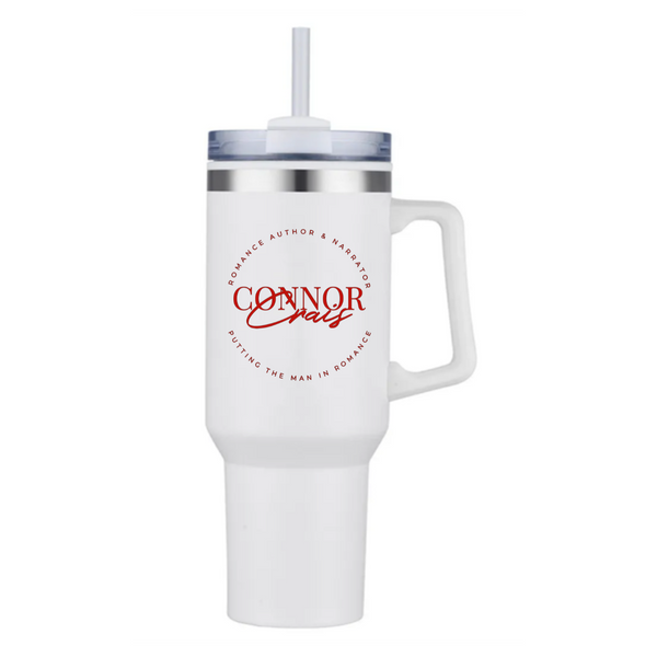 Connor Crais 40 oz. Stainless Steel Travel Mug with Straw