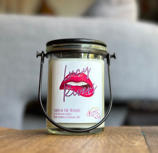 LUCY RIVERS 6 oz. Custom Candle - CABIN IN THE WOODS