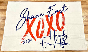 SHANE EAST Beach Towel with New XOXO/HEA Logo