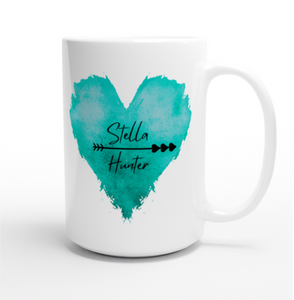 Stella Hunter Teal Heart Logo Mug