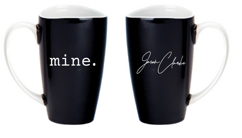 Jason Clarke "mine." Black Mug