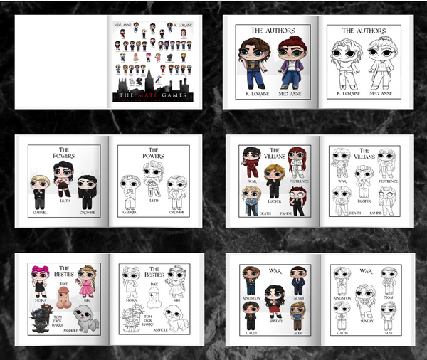 The Mate Games Chibi Character Coloring Book