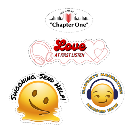 Audiobook Lover Sticker Pack