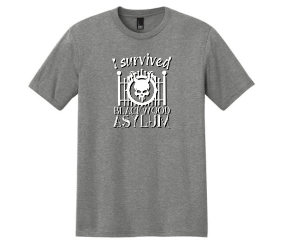 "I Survived Blackwood Asylum" Tee
