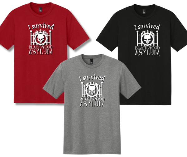 "I Survived Blackwood Asylum" Tee
