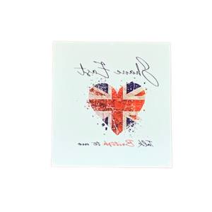 Shane East "Talk British to me" Logo Temporary Tattoo